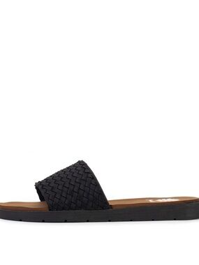 YELLOW BOX FENNY BLACK FLIP FLOP SANDAL MEDIUM WIDTH NEW IN BOX